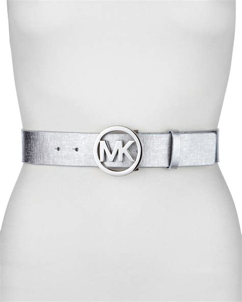 michael kors chain belt silver|Michael Kors belt with pouches.